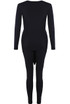 Tie Front Ribbed Loungewear