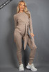 Tie Front Ribbed Loungewear