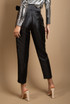 Tailored Belted Trousers In Satin