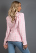 Woven Square Check Double Breasted Blazer