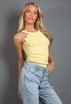 Ribbed High Neck Fine Knit Top 