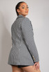 Houndstooth Longline Blazer