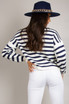 Heart Motif Striped Jumper