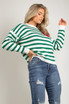 Heart Motif Striped Jumper