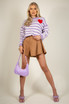 Heart Motif Striped Jumper