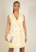 Double Breasted Tweed Blazer Dress
