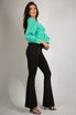 High Waist Flare Trousers