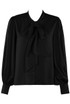 Pussy Bow Satin Blouse