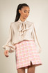 Pussy Bow Satin Blouse