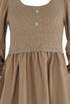 Ruched Sleeve Fine Knit Peplum Top & Trouser Set