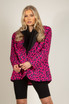 Leopard Print Oversized Blazer