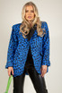 Leopard Print Oversized Blazer