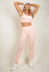 Ribbed Top and Leggings Gym Set