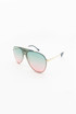 Pilot Sunglasses With Stud Detail