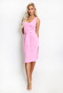 V Neck Midi Dress With Tie Front