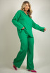 Long Sleeve Collared Shirt And Straight Trouser Set