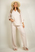 Long Sleeve Collared Shirt And Straight Trouser Set
