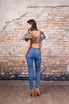 High Waist Super Stretch Skinny Washed Jeans