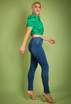High Waist Super Stretch Skinny Washed Jeans