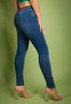 High Waist Super Stretch Skinny Washed Jeans