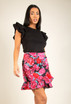 Fine Knit Frilled Sleeve Top