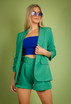 Ruched Sleeve Blazer & Tailored Shorts Co-Ords