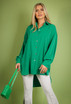 Oversized Blouse With Side Split