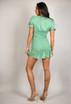 Ditsy Floral Print Ruched Mini Dress