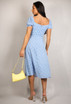 Floral Print Milkmaid Midi Dress