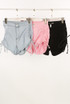 Ruched Side Denim Shorts