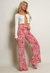 Printed Flare Trousers