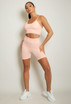 Ribbed Crop Tops & Cycling Shorts Set