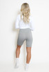 High Waist Ribbed Cycling Shorts