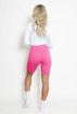 High Waist Ribbed Cycling Shorts