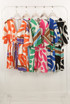 Abstract Print Satin Playsuit