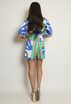 Abstract Print Satin Playsuit