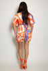 Abstract Print Satin Playsuit
