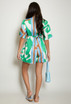 Abstract Print Satin Playsuit