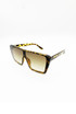 Vintage Inspired Visor Sunglasses In Tortoiseshell 