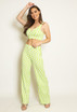 Retro Print Bralet & Wide Leg Trouser Set