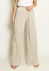 Plisse Wide Leg Trouser