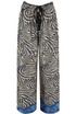 Zebra Printed Wide Leg Trouser