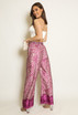 Zebra Printed Wide Leg Trouser
