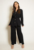 Pleated Belted Blouse & Trouser Set