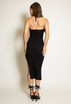 Ribbed Knit Halter Midi Dress