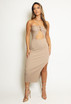 Ribbed Knit Halter Midi Dress