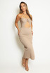 Ribbed Knit Halter Midi Dress