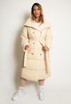 Belted Long Puffer Jacket