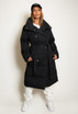 Belted Long Puffer Jacket