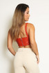 PU Corset Crop Top